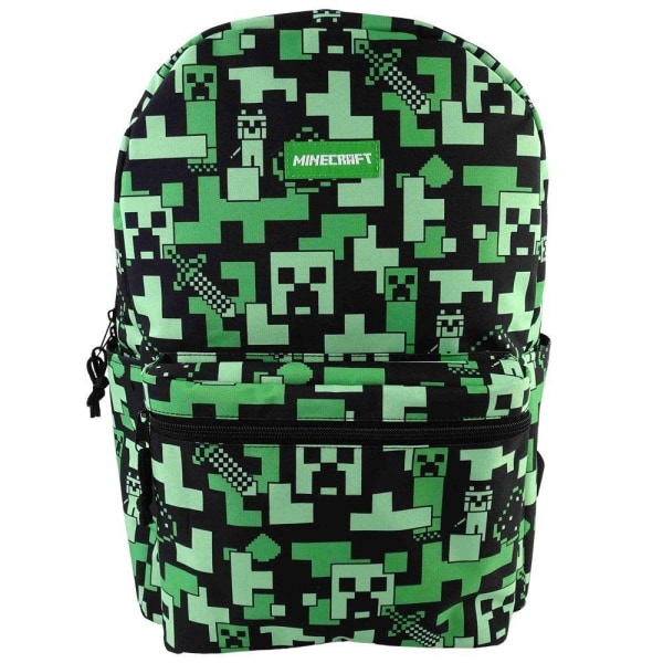 Minecraft Creeper Backpack Skoleveske 45x30x13cm - Perfet multicolor one size