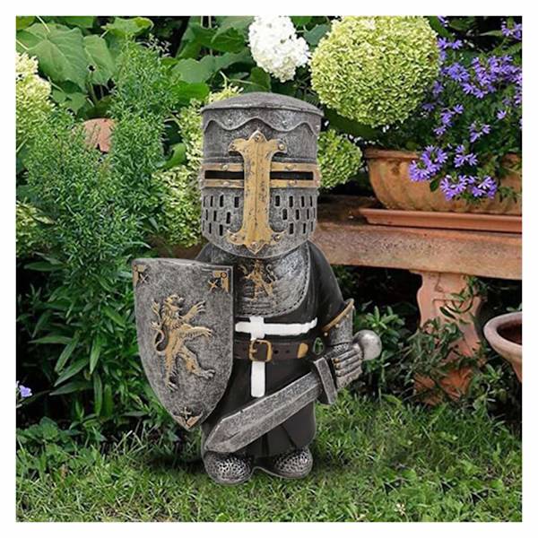 Knight Gnomes Guard 1/8 st Resin Desktop Ornament Skulptur Soldat Miniatyr igur Collection Heminredning F