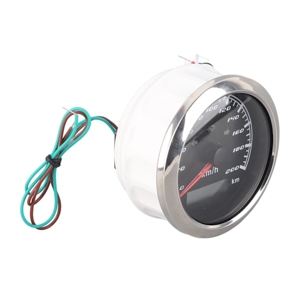9-32V IP67 GPS Speedometer 200 km/h 0-999999 km LCD Odometer Anti-dug Multifunktionsmåler til Biler Motorcykler Skibe - Perfet
