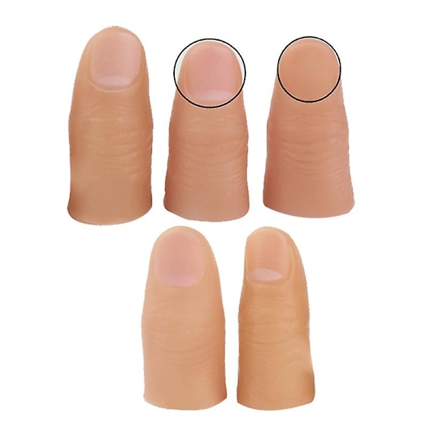 5 stk. Finger Magisk Triks Falsk Myk Tommeltupp Nært Hold Scene Show Prop Spøk Leke - Perfekt