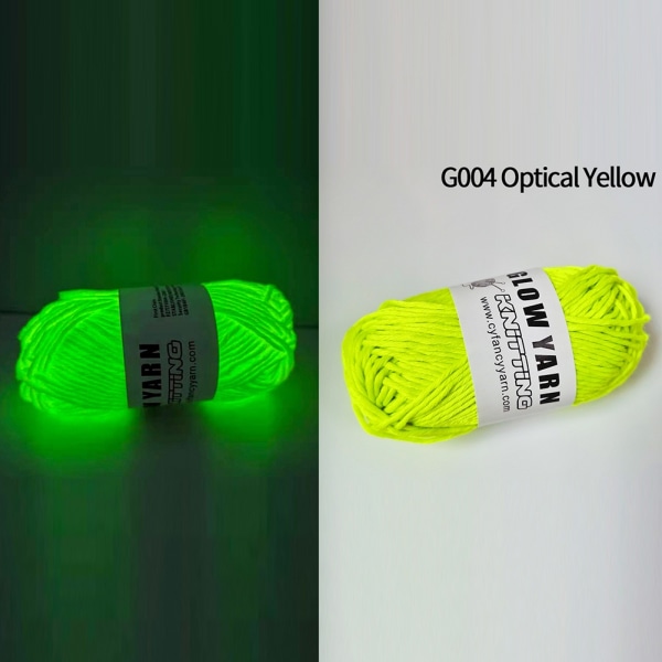 Luminous Wool Multipurpose DIY Woven Wool Glowing In The Dark Stickat garn G005