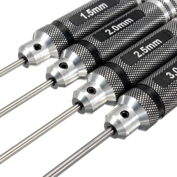 Set 1,5 mm 2 mm 2,5 mm 3,0 set RC sexkantskruvmejselhandtag Drivmutteradapter
