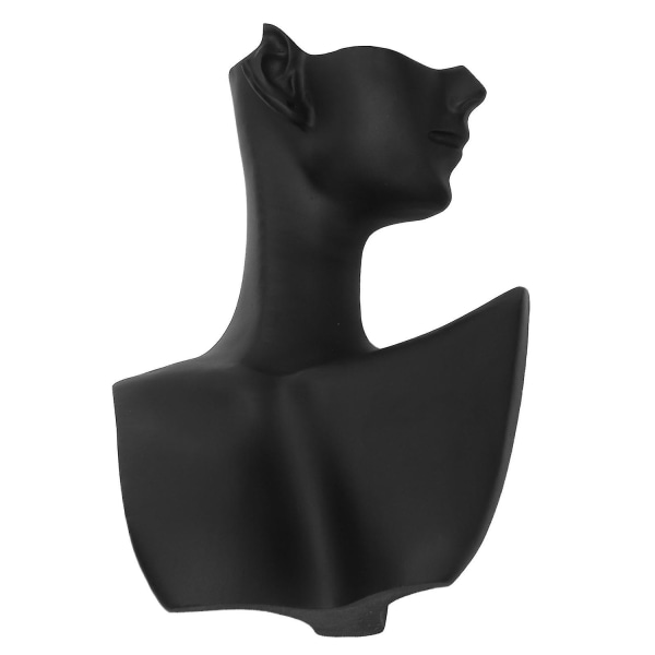 Smykker Vis Bust Resin Elegant Halskjede Øredobber - Perfet black