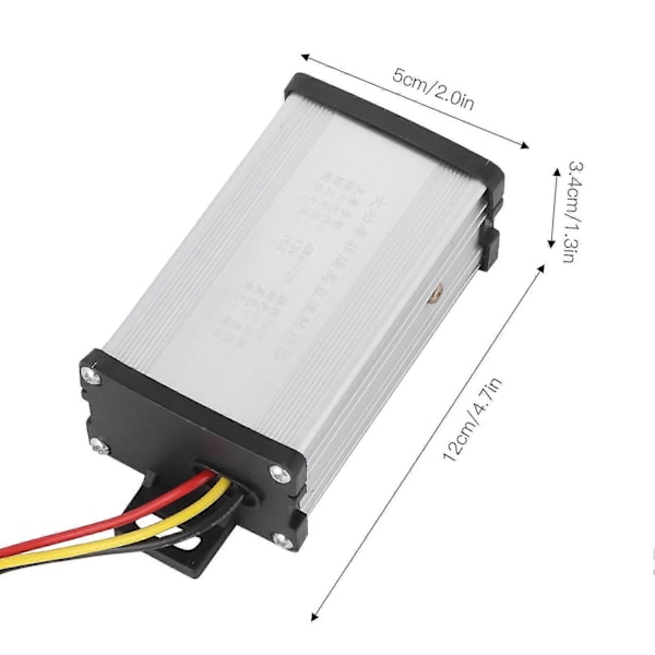 48V/72V till 12V/10A DC Spänningsomvandlare Adapter Modul Kompatibel med Elfordonsdelar-Perfet