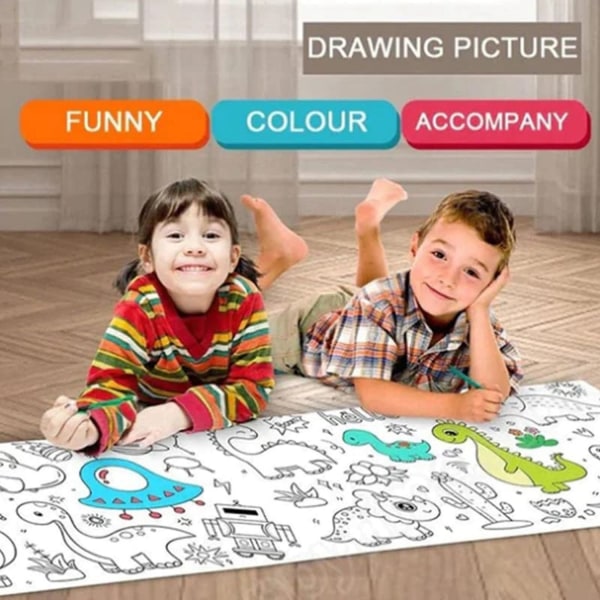 Tegnerulle til børn - Farvepapirrulle til børn - Perfet