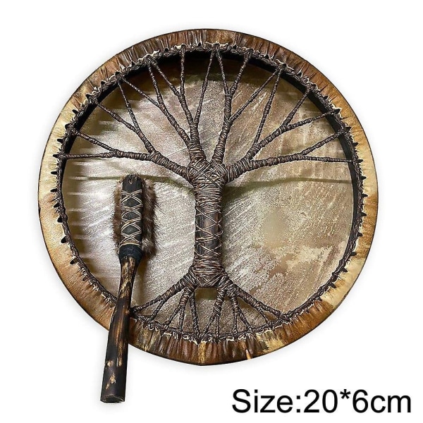 Tree Of Life Shaman Drum Håndlaget sibirsk trommehåndverk