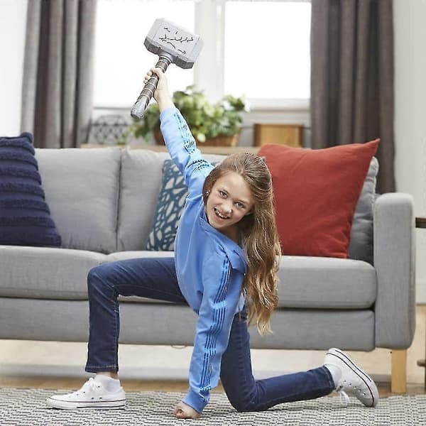 Marvel Studios Thor: Love and Thunder Mighty Fx Mjolnir Elektronisk Hammer Rollespilslegetøj til Børn fra 5 År og Op - Perfekt