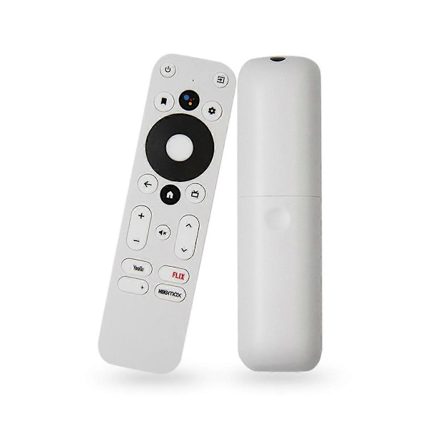 Erstatningsfjernkontroll kompatibel med KM2 KM2 PLUS Android 4K UHD TV-boks Bluetooth stemmefjernkontroll Hvit-Perfekt