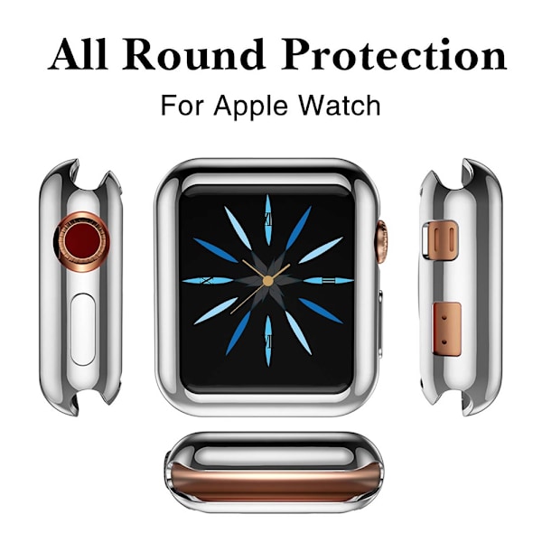Full TPU case Apple Watch 4/5/6/SE Skärmskydd 44mm Klar - Perfet transparent