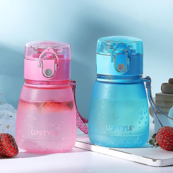 Sippy-kopper for småbarn Vektet halmkopp Spillsikker Sippy-kopp med håndtak Vannflaske Treningskopp - Perfet Pink
