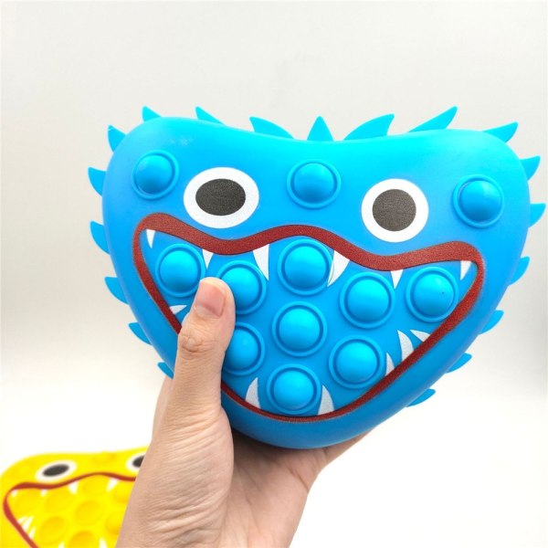 Poppy Playtime Huggy Wuggy Pop It Push Bubble Fidget Legetøj - Perfet Blue