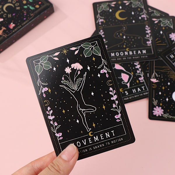Moon Witch Oracle Katarot Egyptin Tarot Lautapeli Party Casua - Perfet Multicolor onesize