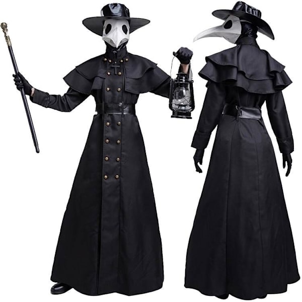 Plague Doctor Kostyme med sett - Perfet XL