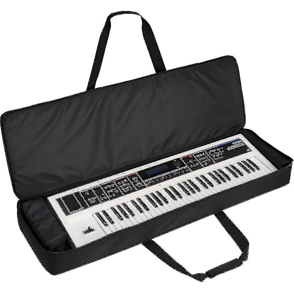 Musta suojaava 61-näppäimen elektronisen keyboardin pehmustettu kantolaukku - Perfet