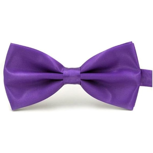 Classic wedding bow tie Fashion adjustable, purple - Perfet