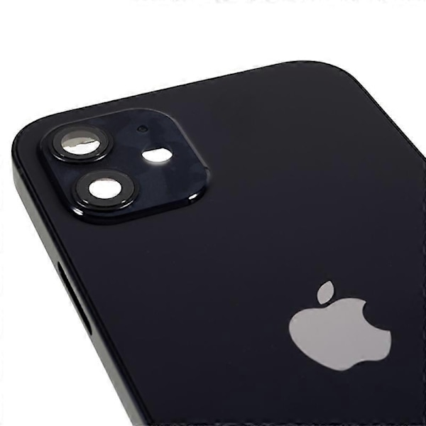 Kompatibel med iPhone 12 6.1 tommer Bak Batterideksel + Midtre Plate Ramme + Sideknapper Erstatning - Perfekt Style F
