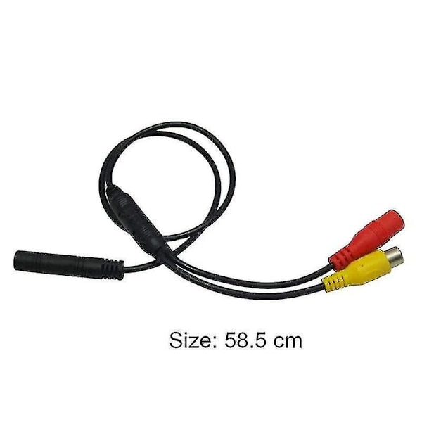 Car Reverse Backup Camera 4-Pin Male to Female Cvbs Connector Signal Power Adapter Wire Harness-Perfet