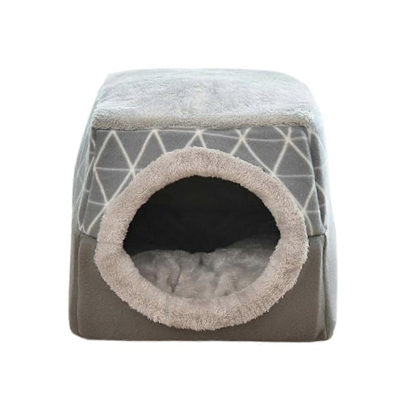 & för Innekatter - Tvättbar Liten Djurbädd Kattält - Övertäckt Grotta & för Innekatter - Perfekt Gray XL