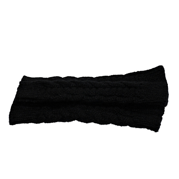 Käsivarrenlämmittimet neulotut, sormettomat ja lyhyet [20cm] - Ranteenlämmittimet - Perfet black