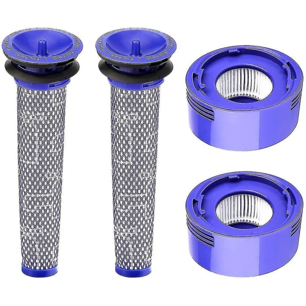 4 pack suodattimet Dyson V7, V8 Animal ja V8 Absolute Hepa Filters-Perfet