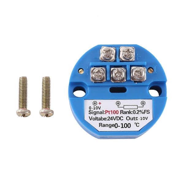 PT100 Type til 0-10V 0-100 Grader RTD Input 0-10 a Output DC24V Termisk Modstand Temperatur Transm-Perfet