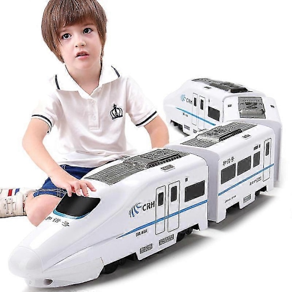 Elektrisk Universel Simulation Højhastigheds Jernbane Harmony Tog Model Børnelegetøj - Perfekt three carriages