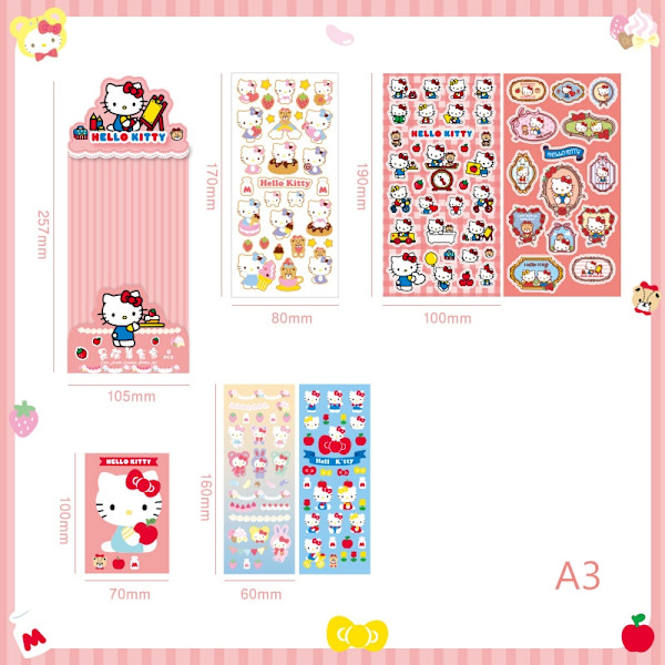 Sunny Day Sanrio e Thing Supply Station -sarjan sarjakuva - Perfet A3