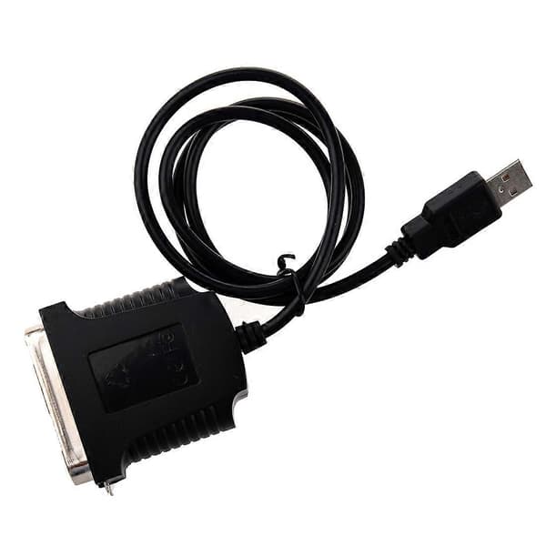USB printer parallelport 36-pin han konverteringskabel Sort-Perfet
