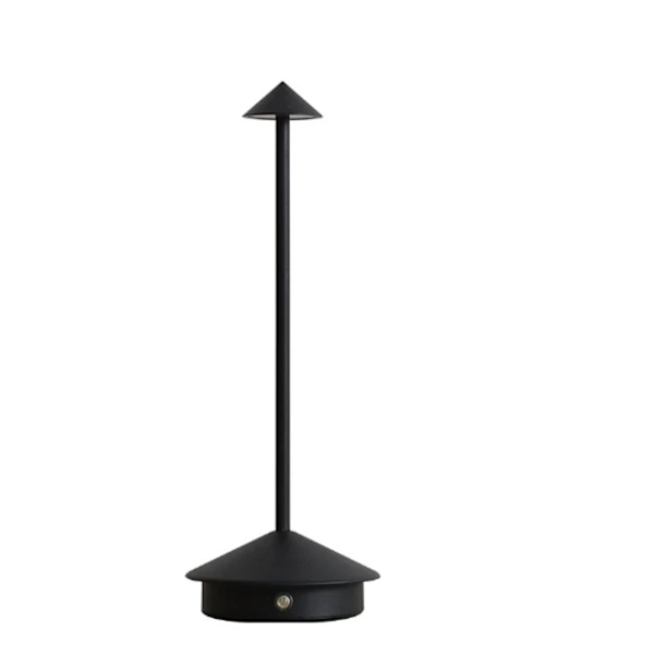 Zafferano Pina Pro - Dimbar LED-bordslampa i aluminium, IP54-klassad, för inomhus- och utomhusbruk, stickkontakt, H29cm, EU-kontakt - Perfekt