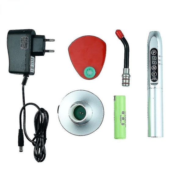 Dental Light Curing Machine Metal Led Oral Light Curing Lamp Dental Material Dental utrustning - Perfet black