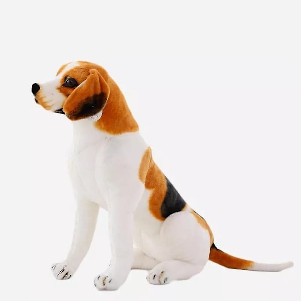 30-90cm Jätte Beagle Hund Leksak Realistisk Plyschdjur Hund Plyschleksaker Present till Barn Heminredning-Perfekt White 60cm