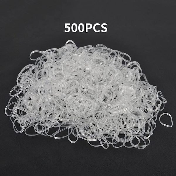 500 st Elastiska Hårband Dam Hårband Hårstyling Hårrep - Perfet 500pcs