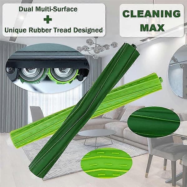 Gummirollerborstsats Kompatibel med iRobot Roomba S9 (9150) S9+ S9 Plus (9550) - Perfekt