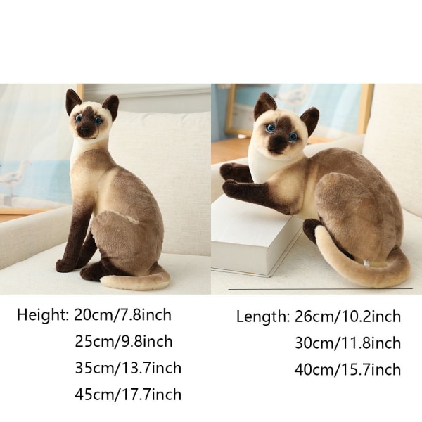 Simulering Cat Toy Plysj Leker F-26CM - Perfet