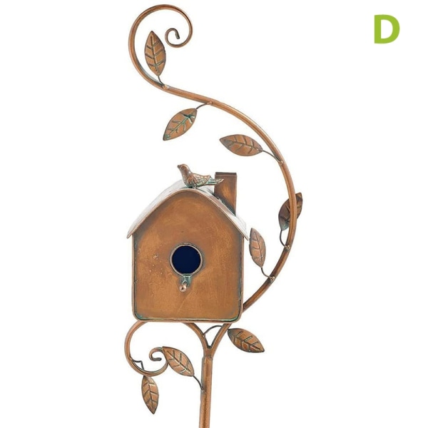 Garden Stake Birdhouse Attraktiv fuglemater Utsøkt hage - Perfet D