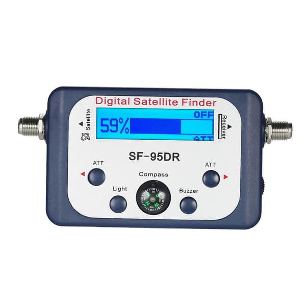 Digital satellitfinder satellitsignalmeter mini digital satellitsignalfindermeter med LCD-display digital satfinder med kompas - perfekt