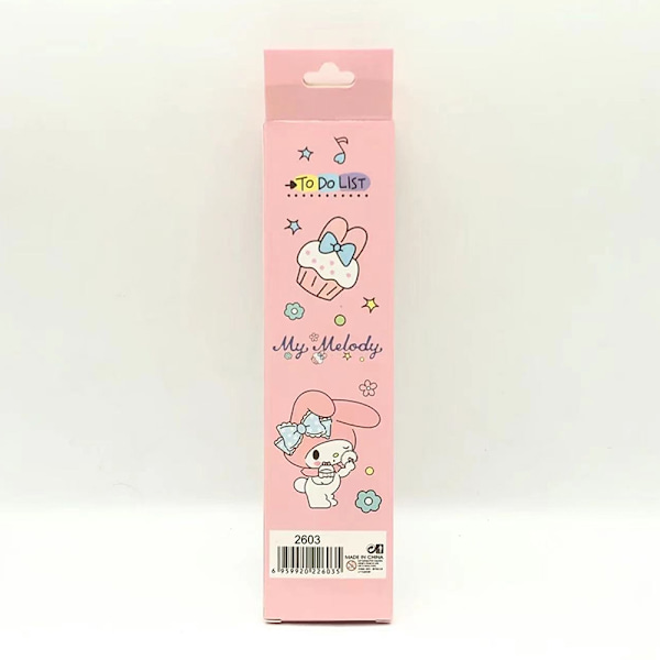 Sanrio nime tegneserieserie My Melody Kuromi Boxed Pencil Learn - Perfet A