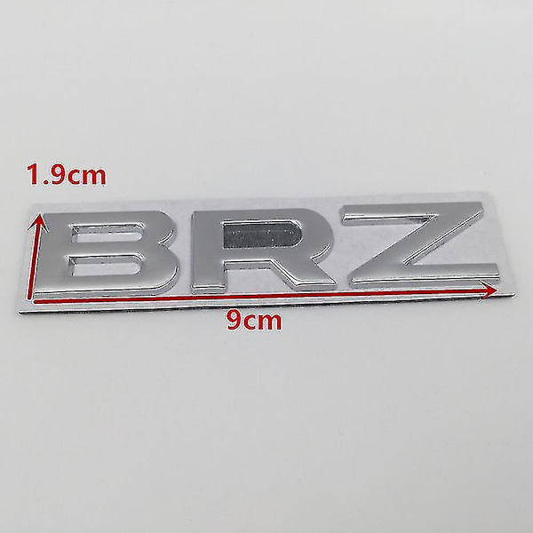 3D Metall Crosstrek Awd Brz Forester Wrx Bilskilt Emblem Side Bakluke Bagasjelokk Etikett Klistremerke Dekal Biltilbehør-Perfekt black WRX