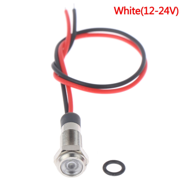 P67 Vanntett 6mm metall LED-varsellys - Perfet 9(White 12-24V)