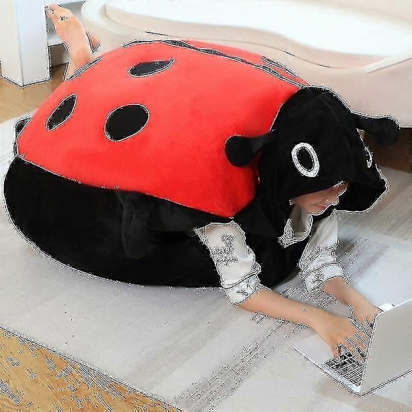 100cm puettava hyönteinen pehmolelu leppäkerttu täytetty tyyny hauska juhla cosplay nukke täytetty pehmeä pehmotyyny lasten lahjat - täydellinen 100cm