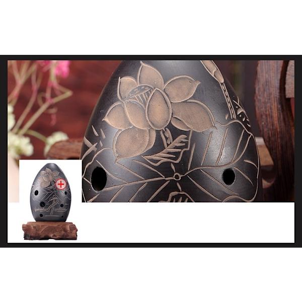8-hulls Ocarina Black Clay Xun Musikkinstrument- Perfet