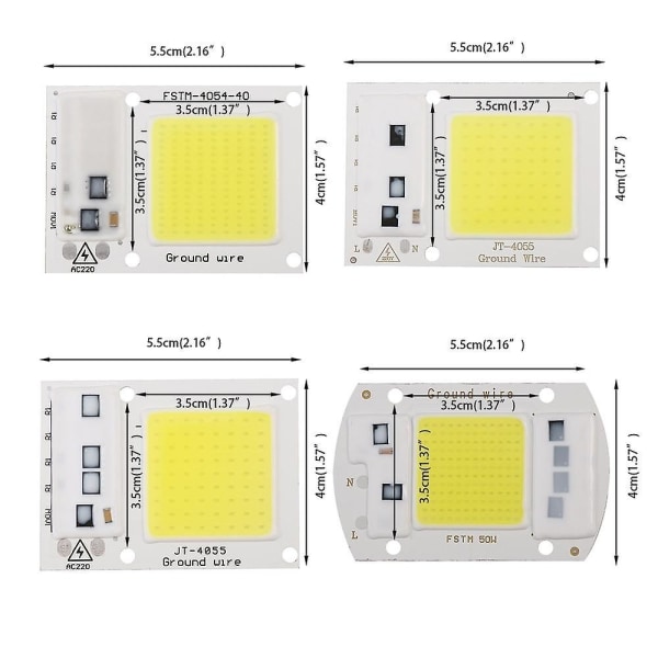 Led-lamppu Cob Chip Smart Ic kohdevalaisimiin ulkovalaistukseen - Perfet 20W white-200006153