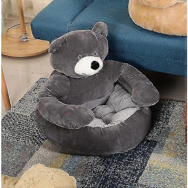 Karhunkokoinen Puoliavoin Lemmikkivuode Pehmeä Plussipehmuste Luistamaton Univuode Lemmikkieläimille-Perfet Gray 46CM