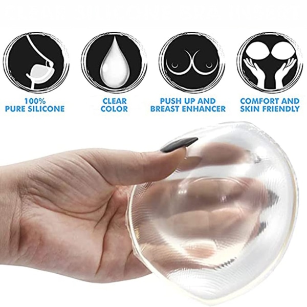 Transparent medicinsk bröstprotes i silikon - Perfet transparent 100g