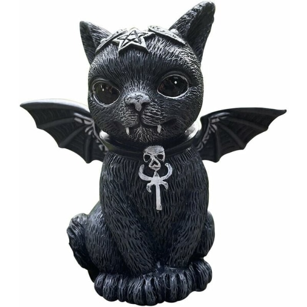 Halloween Magic Cat Harts Hantverk Prydnad Djurskulptur Present Skrivbordsdekoration Juldekoration (3 delar) - Perfet