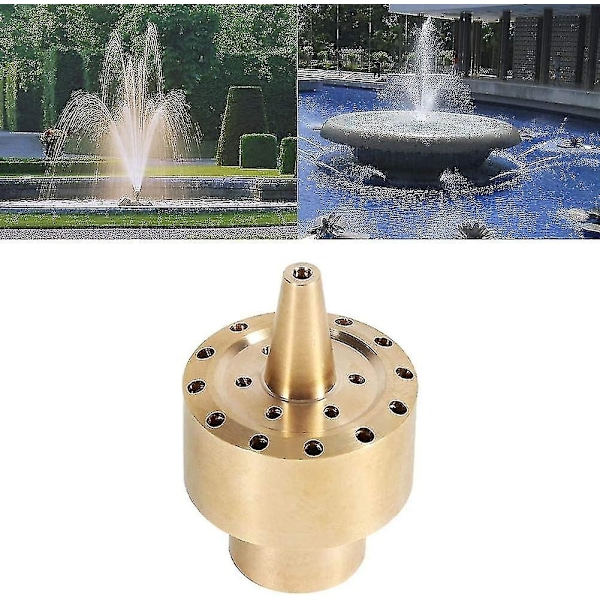 Fontänpumpmunstycke Set Vattenspraymunstycken Fontänmunstycke Inställning Mässing Fontän Sprinklerhuvud Damm Pool Spraymunstycke Bevattning Dimning Tillbehör(g