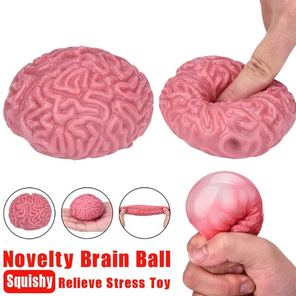 Anti-stress leker Novelty Brain Toy Klembar Lindrer stress - Perfet