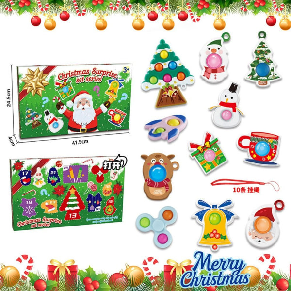 12/24st Fidget Toy Set Juladvent - Perfet