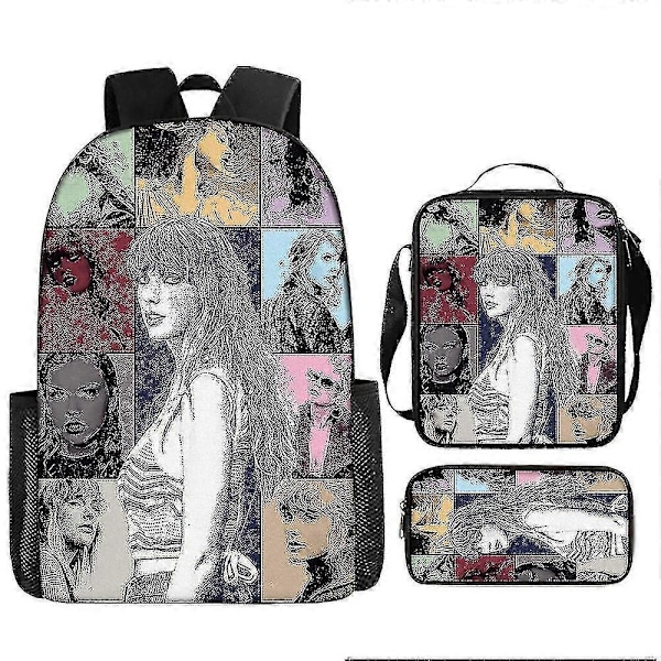 Taylor Swift Skolesett med tre deler for studenter (ryggsekk + matpose + pennal) - Perfekt Product 15