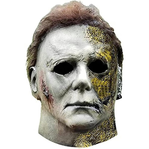 Halloween Michael Myers Skräck Latex Mask Huvudbonad Festrekvisita-Perfekt B